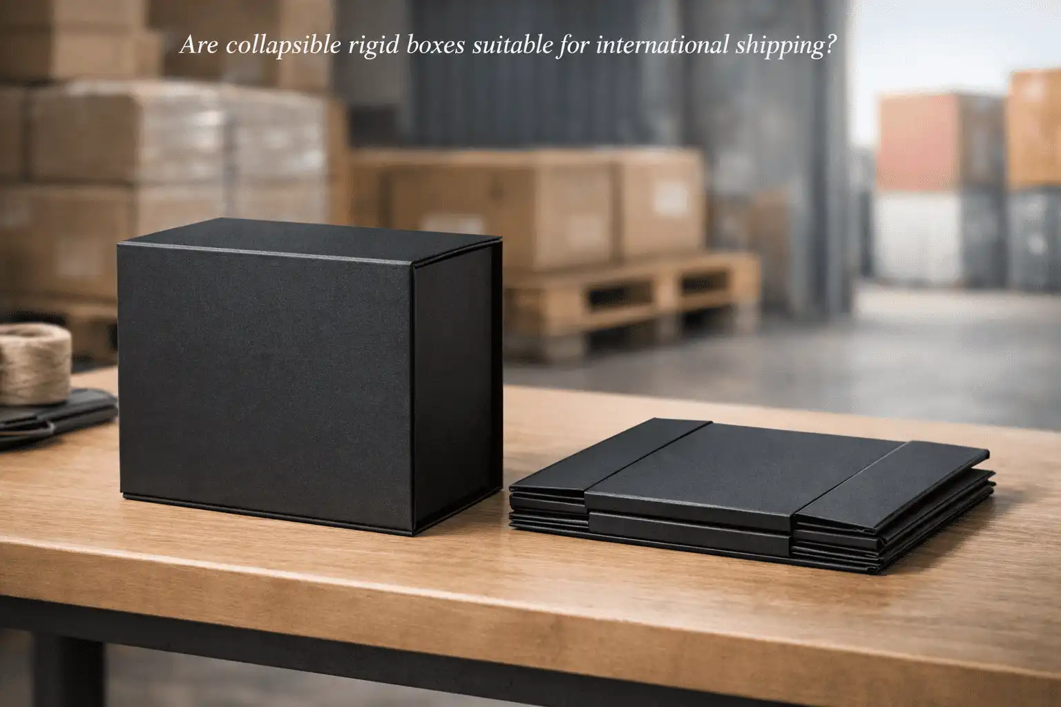 Are collapsible rigid boxes suitable for international shipping?